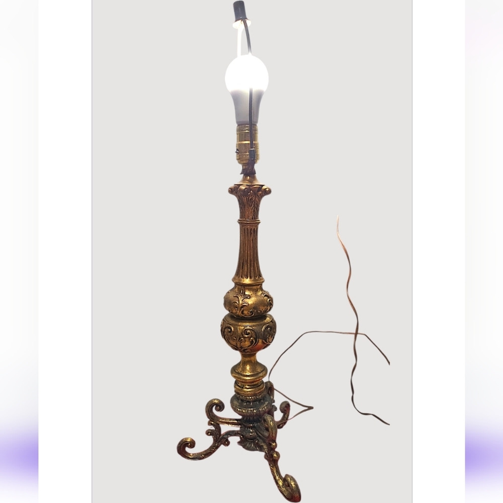 Vintage Carl Falkenstein Lamp Base 7112 Hollywood Regency MCM Mid-Century Brass